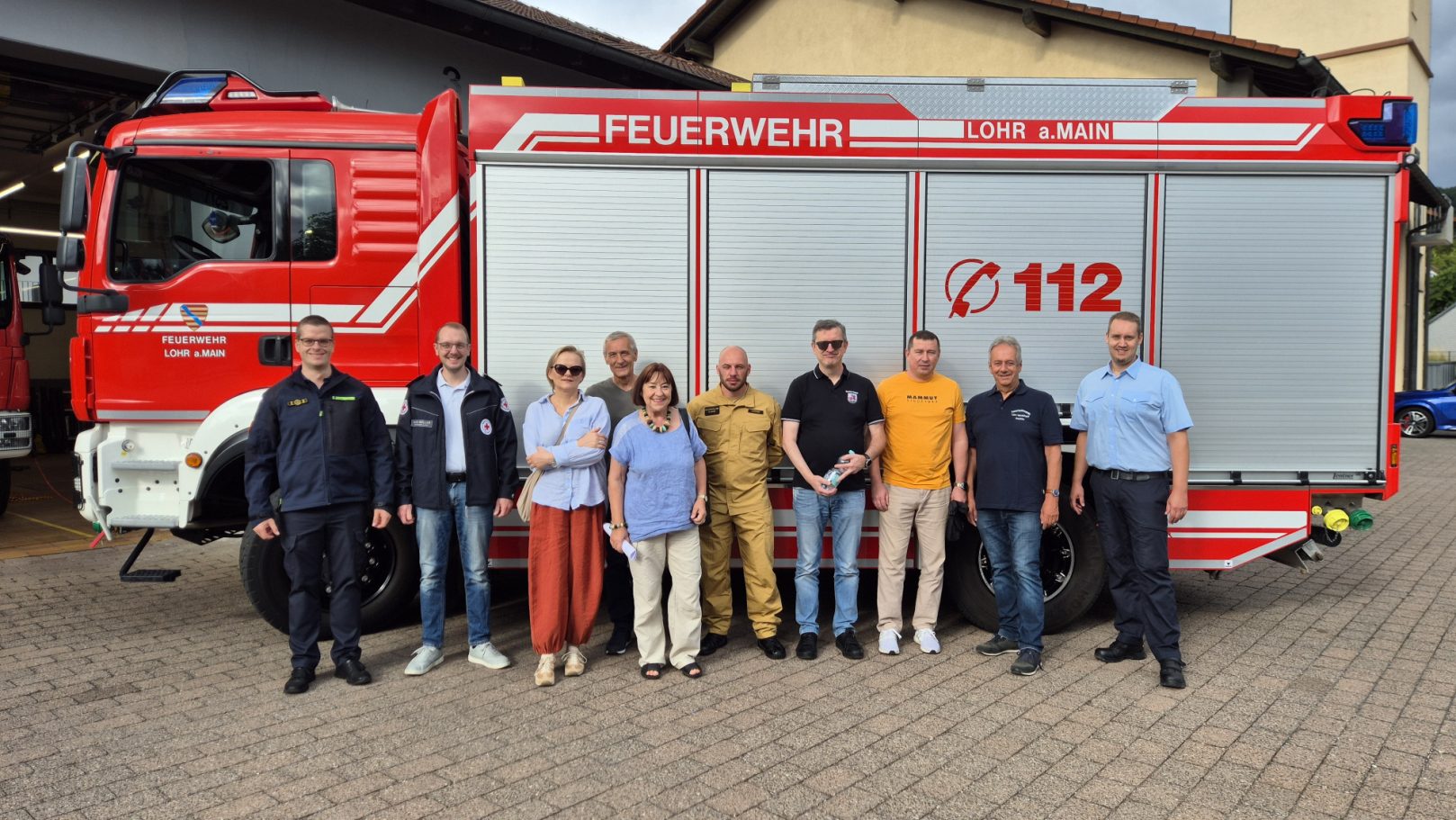 Besuch der Polnischen Abornung bei der Feuerwehr Lohr